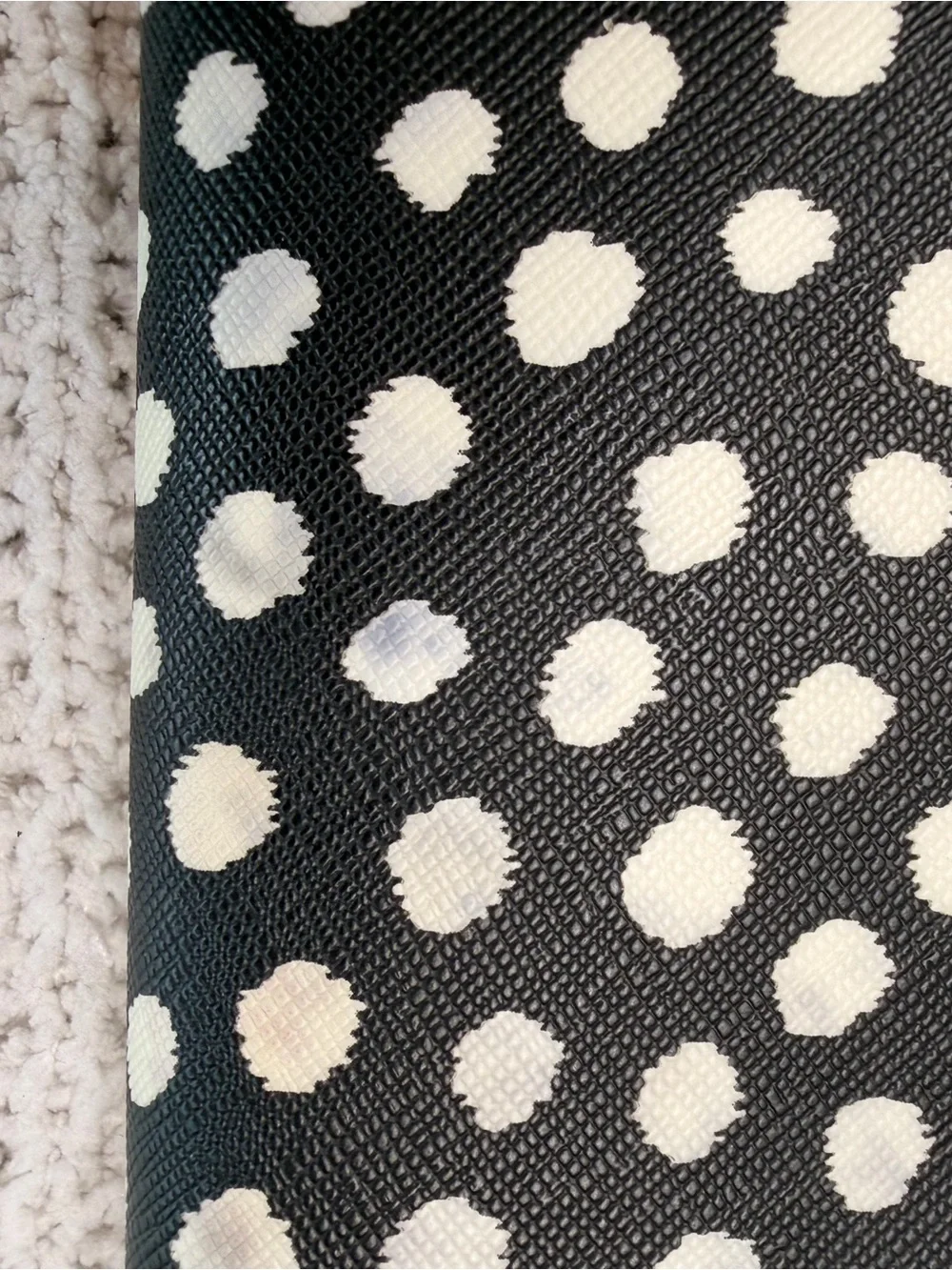 kate spade Black and White Polka Dot Zip Wallet